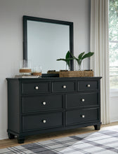 Load image into Gallery viewer, Lanolee Twin Panel Bed with Mirrored Dresser
