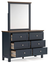 Load image into Gallery viewer, Landocken Full Panel Bed with Mirrored Dresser and 2 Nightstands

