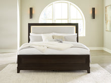 Load image into Gallery viewer, Neymorton Queen Upholstered Panel Bed with 2 Nightstands

