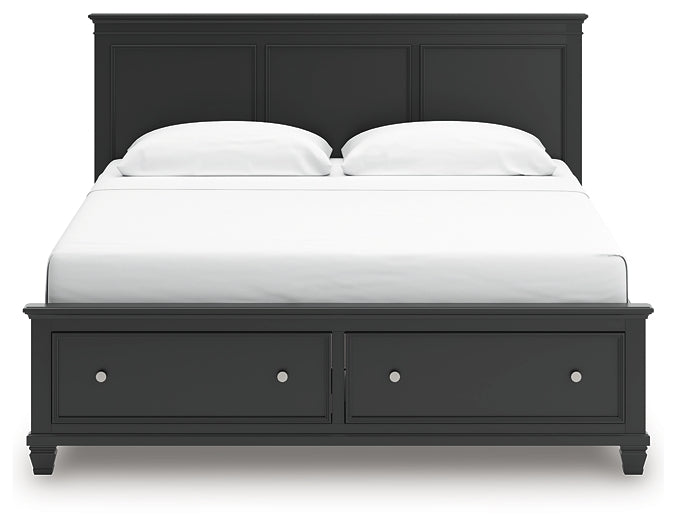 Lanolee King Panel Storage Bed