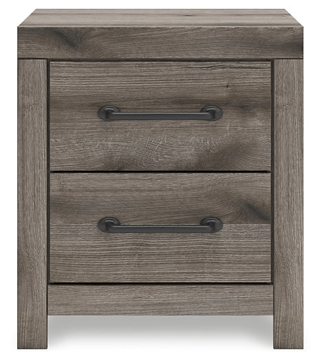 Graystorm Queen Panel Bed with Mirrored Dresser, Chest and Nightstand