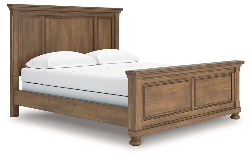 Feddinger California King Panel Bed with Mirrored Dresser