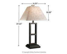 Load image into Gallery viewer, Deidra Metal Table Lamp (2/CN)
