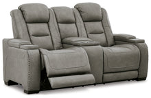 Load image into Gallery viewer, The Man-Den PWR REC Loveseat/CON/ADJ HDRST

