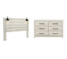 Load image into Gallery viewer, Cambeck  Panel Headboard With Dresser
