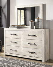 Load image into Gallery viewer, Cambeck Twin Panel Bed with Mirrored Dresser and 2 Nightstands
