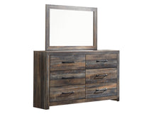 Load image into Gallery viewer, Drystan King Panel Bed with 4 Storage Drawers with Mirrored Dresser, Chest and 2 Nightstands
