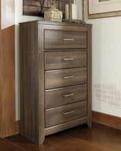 Load image into Gallery viewer, Juararo California King Panel Bed with Mirrored Dresser and Chest
