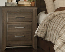 Load image into Gallery viewer, Juararo Queen Panel Bed with Mirrored Dresser, Chest and 2 Nightstands
