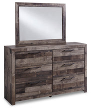 Load image into Gallery viewer, Derekson King Panel Bed with Mirrored Dresser, Chest and Nightstand

