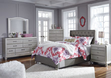 Load image into Gallery viewer, Coralayne Full Upholstered Bed with Mirrored Dresser and Chest

