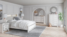 Load image into Gallery viewer, Altyra Queen Bookcase Headboard with Mirrored Dresser and Chest
