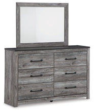 Load image into Gallery viewer, Bronyan King Panel Bed with Mirrored Dresser and 2 Nightstands
