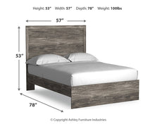 Load image into Gallery viewer, Ralinksi Full Panel Bed with Mirrored Dresser
