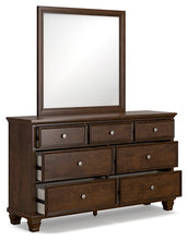 Load image into Gallery viewer, Danabrin California King Panel Bed with Mirrored Dresser

