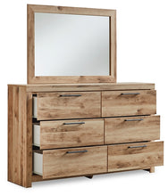 Load image into Gallery viewer, Hyanna Twin Panel Bed with Storage with Mirrored Dresser and Nightstand
