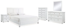 Load image into Gallery viewer, Fortman King Panel Bed with Mirrored Dresser, Chest and Nightstand
