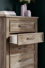 Load image into Gallery viewer, Yarbeck King Panel Bed with Mirrored Dresser, Chest and Nightstand
